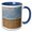 Blue/White, variant on 3drose, France, Provence, Sault, Hillsides of Wildflowers., 11oz Two-tone Red Mug