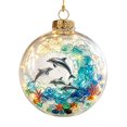thumbnail image 6 of PLPPYFS Christmas Sea Themed Lighted Hanging Ornament Ball, Underwater Sea Animal Printed LED Glowing Bauble Design Holiday Hanging Decoration for Xmas Tree Window Home Party Gift, 6 of 6
