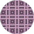 thumbnail image 1 of Ahgly Company Machine Washable Indoor Round Transitional Purple Area Rugs, 8' Round, 1 of 7