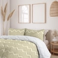 thumbnail image 2 of Ambesonne Geometric Down Alternative Quilt Comforter, Chevron Zigzags Art Lines, Twin XL, Pale Khaki Cream, 2 of 5