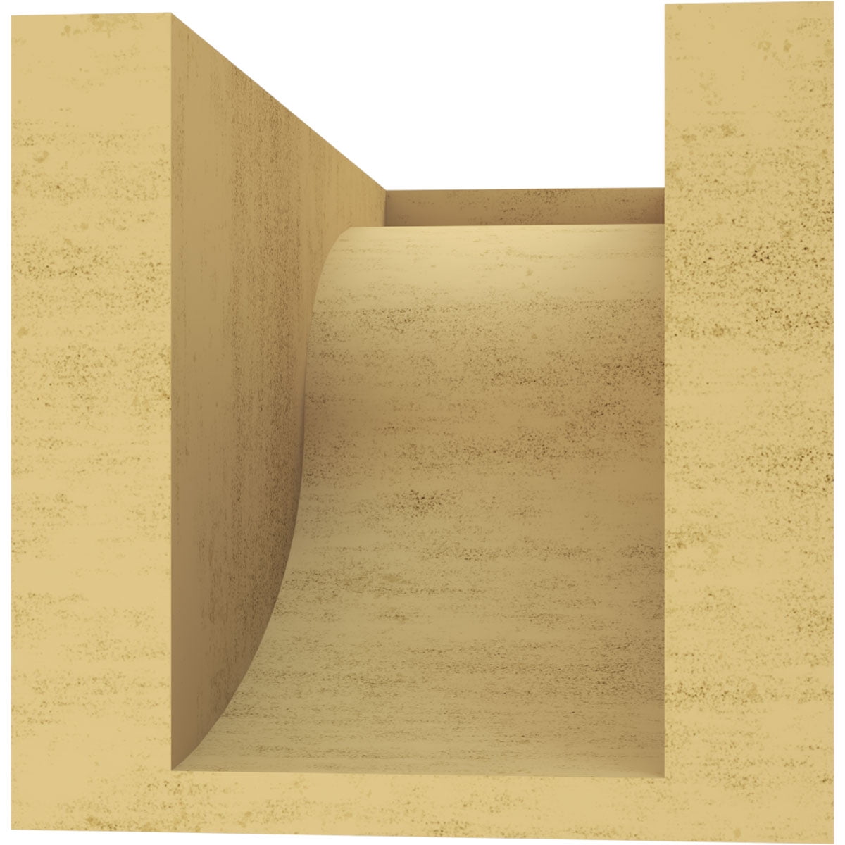 5"W x 10"D x 5"H Wide Del Monte Rough Cedar Woodgrain TimberThane Corbel, Primed Tan