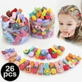 thumbnail image 2 of EROCK 26Pcs Children Pretty Toddler Girls Hairpin Hair Clips Pin Ponytail ​Holders Kids, 2 of 10