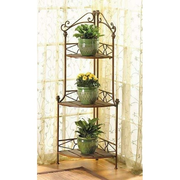 VERDUGO GIFT Rustic Corner Bakers Rack Walmart