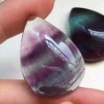 thumbnail image 2 of EOEMY Natural Rainbow Fluorite Quartz Crystal Gem Pendant Healing Reiki Amulet Decor, 2 of 9