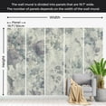 thumbnail image 3 of Floral Wallpaper Wall Mural - Grey Garden, 3 of 5
