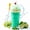 Green, variant on 11oz Slushie Cup, Slushy Maker Cup ,DIY Cooling Cup with Lid & Straw for Frozen Magic Squeeze Cups for Juice Milk Yogurt Ice Cream Making(Pink)