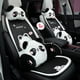 thumbnail image 2 of Lindo cojín trasero de Panda para coche, cojín de asiento de coche cálido y cómodo de felpa para otoño e invierno, cojín de coche de dibujos animados, 2 of 6