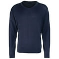 thumbnail image 1 of Premier Mens Knitted Cotton Acrylic V Neck Sweatshirt, 1 of 3