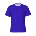 thumbnail image 4 of Vsdgher Darkblue Print Men's Dry Fit Mesh Athletic Shirts Moisture Wicking Tennis T-Shirt Tops, 4 of 9