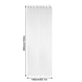 thumbnail image 2 of Paneles de cobertura de ventana de cortina blanca transparente semi-sombreado para cocina, dormitorio, sala de estar, 1 pieza, 140x260cm Kearding LF0158-04B, 2 of 7