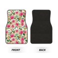 thumbnail image 2 of Honeii Rose Flowers Print Car Foot Mat Four-Piece Set - Front & Rear Universal Car Floor Mats for SUVs, Trucks, Sedans, 2 of 7