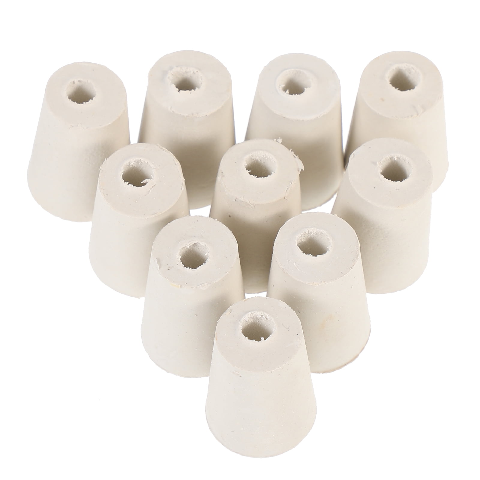 15 Sizes Rubber Stopper Bungs Laboratory Sealing Hole Stopper Tapered Flask  Tube