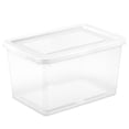 thumbnail image 5 of Sterilite 20 Qt Storage Boxes, Clear Plastic Containers with Snap Lids, Set of 18, White, 5 of 7