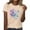 Beige-01, variant on Womens T-Shirts Loose Short Sleeve Summer Casual Print Crew Neck Tees Tops Size S-5XL