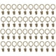thumbnail image 1 of Paquete de 40 anillas para cortinas, anillas para cortinas con clips, anillas metálicas para cortinas, diámetro interior de 25 mm para cortinas y barras de cortinas, 1 of 5