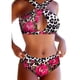 thumbnail image 4 of Gibobby Bañador de Bikini Las del verano imprimieron el traje de baño atractivo de la playa del traje de baño de dos piezas del bikiní(A,G), 4 of 5