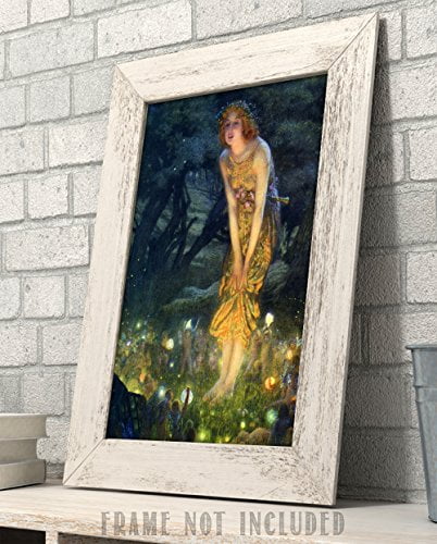 Lone Star Art Fairy Painting Neoclassical Art Print Midsummer Eve by Edward