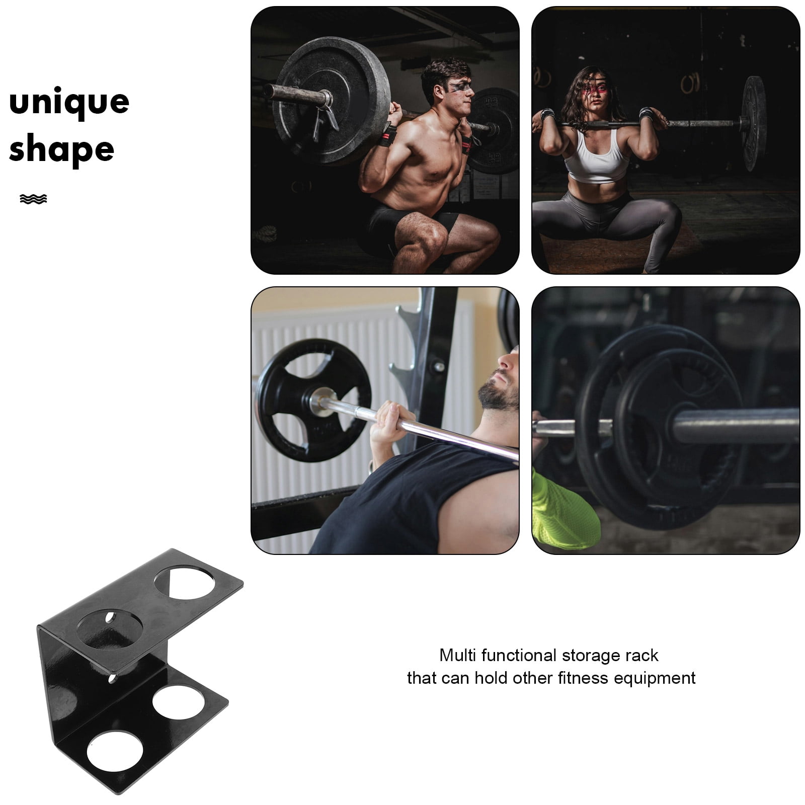 WORGEOUS Racks Favors Barbell Rack 16.00X15.00X9.00CM Black