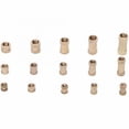 thumbnail image 2 of MasteelfCA 450 Pcs M2-M4 Écrou en Laiton Kit de Classification Rond (Doré), 2 of 7