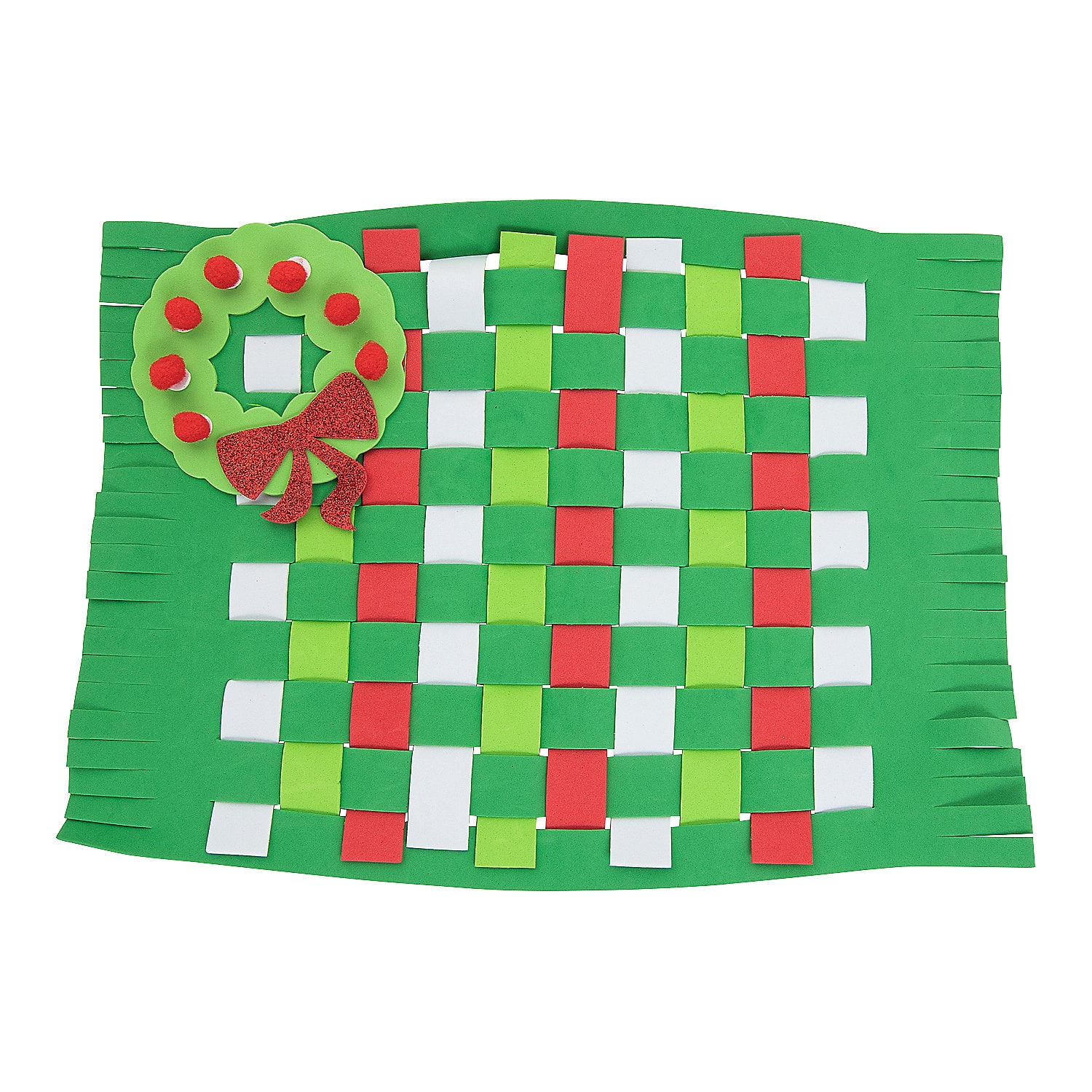Christmas Weaving Placemat Craft Kit, Makes 12, Craft Kits, Christmas