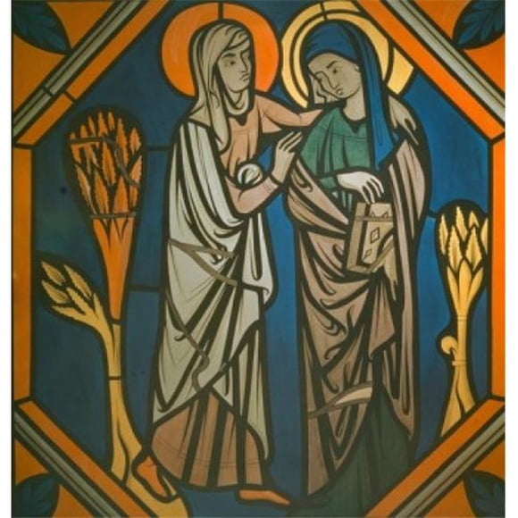 Posterazzi SAL9008291 The Visitation Stained Glass Window 12th Century Poster Print - 18 x 24 in.