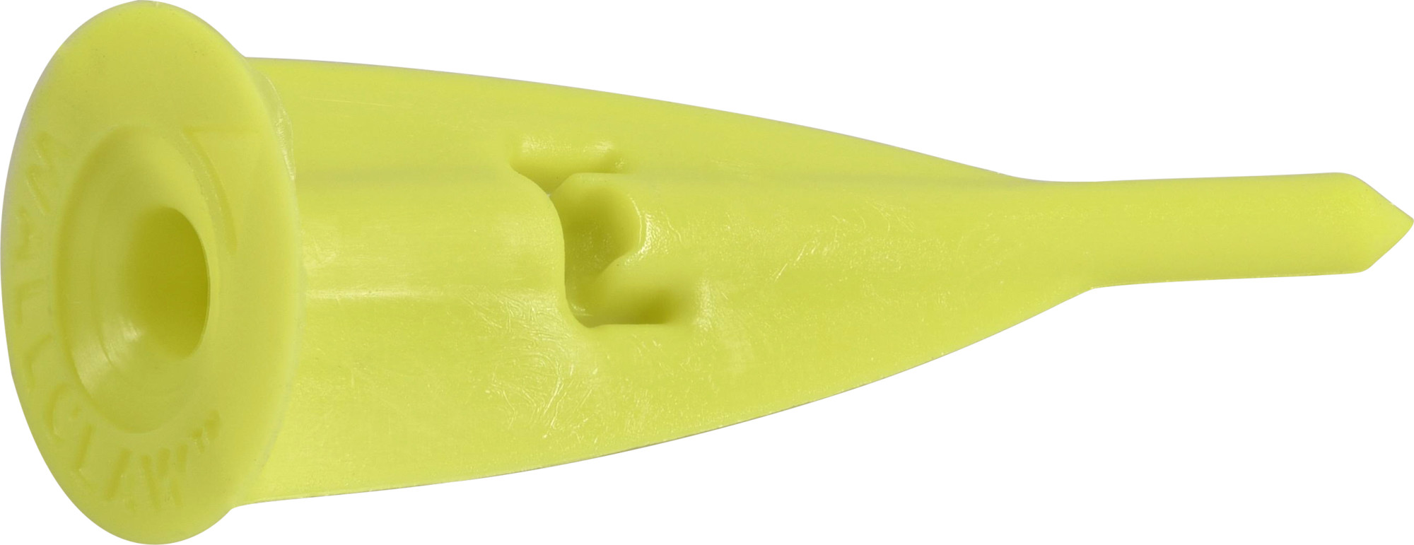 Hillman Nylon Wall Claw Hammer-in Drywall Anchors with Screws, Yellow, 90lbs - 10 Pieces