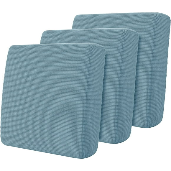 Hokway Stretch Couch Cushion Slipcovers Reversible Cushion Replacement Slipcovers Sofa Cushion Coversr(Smoky Blue 3)