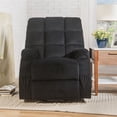 thumbnail image 2 of ACME Fauteuil Inclinable Ipompea en Velours Noir, 2 of 5