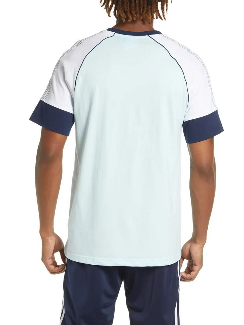 Adidas Originals BLUE/WHITE/ NAVY Men's Superstar Short Sleeve Tee, US  Large - Walmart.com