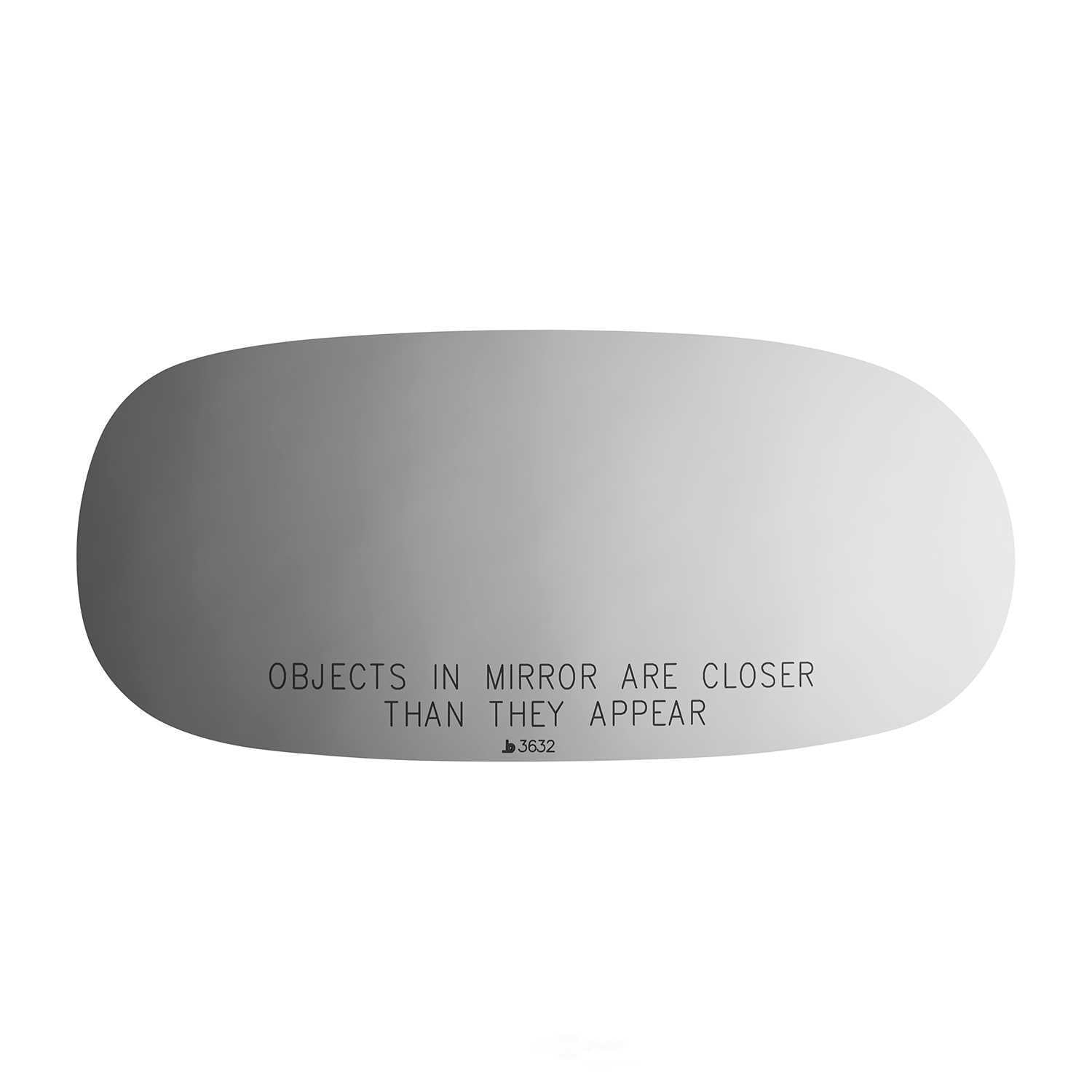 Burco Side View Mirror Replacement Glass - Clear Glass - 3632