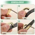 thumbnail image 4 of Uxcell 4-Pack Hebillas de Conector en D, Hebilla de Puente de Aleación para Bricolaje en Cuero y Fabricación de Mochilas [Oro Claro], 4 of 6