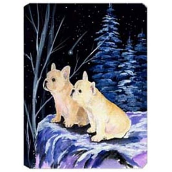 Starry Night French Bulldog Mouse Pad
