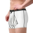 thumbnail image 2 of Honeii Cute Ghost Simple Drawing Print Mens Boxer Briefs Breathable,Boxer Brief for Men, Moisture-Wicking Underwear-Medium, 2 of 5
