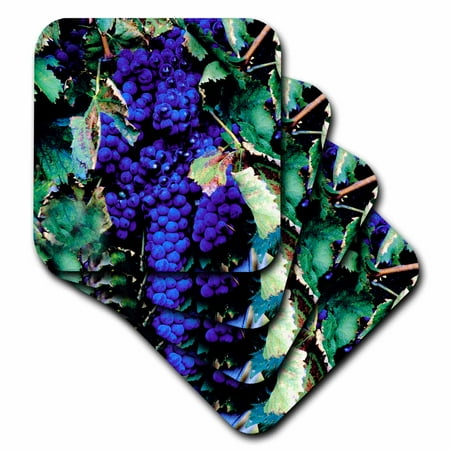 

Grapes set of 8 Coasters - Soft cst-1108-2