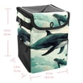 thumbnail image 5 of Whale Foldable Car Trash Can with Lid, Leak-proof Mini Trash Can, Hanging Storage Bag, Car Trash Bin, 5 of 6