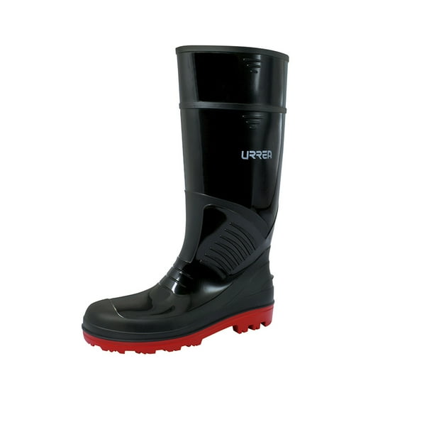 Bota de seguridad Urrea USBIC6 de PVC con casquillo de acero 40 cm