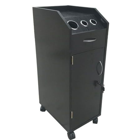 Olive Trolley - BarberPub Salon Trolley Storage Cart Coloring Beauty Hair Dryer Holder Stylist