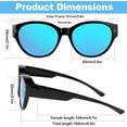 thumbnail image 6 of Oversized Over Glasses Sunglasses for Women Men 2 Pack Round Frame Polarized Sun Glasses UV400 Protection for Driving Fishing Cycling Traveling, 6 of 7