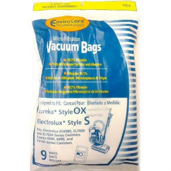 EnviroCare Replacement Vacuum Bag for EL200B / Type S / 135 (Single Pack)