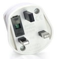 thumbnail image 4 of 2 Pin to 3 Pin Electric Shaver Adaptor Socket Plug EU to UK Converter - White, 4 of 10