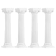 thumbnail image 1 of 4Pcs White Plastic Roman Column Cake Pillars for Tiered Cakes and Stands, 1 of 8
