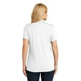 thumbnail image 2 of Port Authority Ladies Dry Zone UV Micro-Mesh Polo, White, X-Small, 2 of 4
