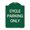 Green, variant on SignMission A-DES-BG-1824-24200 18 x 24 in. Designer Series Sign - Cycle Parking Only, Black & Gold