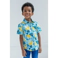 thumbnail image 2 of Disney Lion King Simba Toddler Boys Hawaiian Button Down Shirt Toddler to Big Kid, 2 of 5