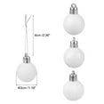 thumbnail image 2 of Uxcell 24Pcs 1.18" Christmas Balls Ornaments Shatterproof Ornaments Balls for Xmas Trees Decoration White, 2 of 8