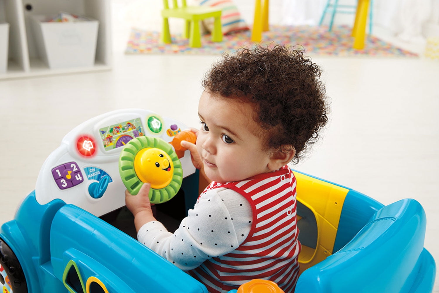 fisher price laugh and learn crawl around car blue