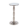 thumbnail image 2 of Sagebrook Home Modern 21"H Silver Aluminum and Mirror Top Accent Side Table with Pedestal Frame - 10" x 10" x 21", 2 of 9