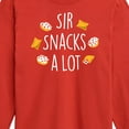 thumbnail image 3 of Instant Message - Sir Snacks A Lot - Toddler & Youth Long Sleeve Graphic T-Shirt, 3 of 6