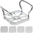 thumbnail image 5 of Ihvewuo Potato Cutter 5 in 1 Stainless Steel Fruit Vegetable Slicer with Handle Manual Potato Slicer French Fry Cutter Labor-Saving Multi-Purpose Fruit Slicer for Potato Onion Tomato Lemon, 5 of 11