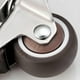 thumbnail image 3 of Set of 4 TPE Furniture Casters with Brake, Swivel Casters with L-Mount Plate, Rubber Castors for Nursery, Furniture, Flower Stand (25mm)., 3 of 5